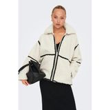Only Kadın Onlparıs Teddy Jacket Beyaz Renkli Uzun Kollu Günlük Ceket 15322440 Şık ve Rahat - M