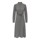 ONLY Kadın ONLRUTH LIFE L/S SHIRT MIDI DRESS PTM Elbise, Siyah, S