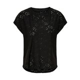 ONLY Kadın Onlsmilla S/S Top JRS Noos Tişört Siyah XS