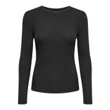 ONLY Kadın ONLSOFI LS RIB O-NECK KNT Triko, Siyah, S