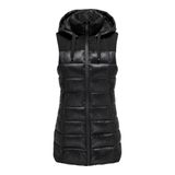 Only Kadın Onlsophıe Kapüşonlu Uzun Şişme Yelek 15322762 Siyah XS