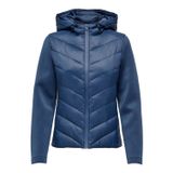ONLY Kadın ONLSOPHIE MIX FITTED HOOD JACKET CC OTW Mont Ceket Mavi S