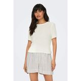 Only Kadın Onlsunny Kısa Kollu Triko Bluz 15254282 Ekru - M
