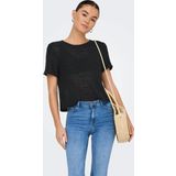 Only Kadın Onlsunny Kısa Kollu Triko Bluz 15254282 Siyah