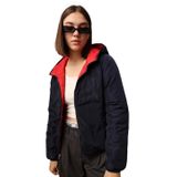 ONLY, Kadın, ONLTAHOE REVERSIBLE HOOD JACKET OTW, Mont Ceket, Equestrian Red, S