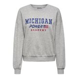 ONLY Kadın ONLTERESA L/S O-NECK SWT Sweatshirt, Açık Gri Melanj, S