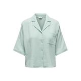 ONLY Kadın Onlthyra Ss Shirt Noos WVN Bluz (1'li Paket), Gri (Harbor Gray), L