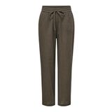 ONLY Kadın Onltizana Cotton Loose Pants WVN Noos Basic pantolon, elastik bel ve yan cepli, Çikolata Martini, M