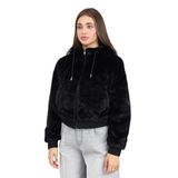 ONLY, Kadın, ONLVENICE FAUX FUR HOOD BOMBER CC OTW, Mont Ceket, Siyah, XS