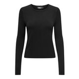 ONLY Kadın Onlvenice Life Ls Oneck Kazak Nca KNT, Siyah, XS