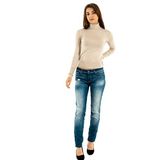 ONLY Kadın ONLVENICE LIFE LS ROLL PULLOVER KNT NOOS Triko, Krem, L