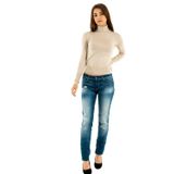 ONLY Kadın ONLVENICE LIFE LS ROLL PULLOVER KNT NOOS Triko, Krem, M