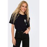 Only Kadın Onlvıta Bisiklet Yaka Kısa Kol %100 Pamuk T-Shirt 15343769 Siyah