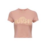 ONLY, Kadın, ONLWEEKDAY REG S/S O-NECK TOP BOX JRS, Tişört, Mavi, XL