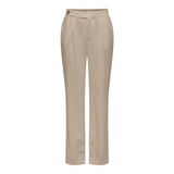 ONLY Kadın Pantolon ONLCARO HW STR LINEN PANT CC TLR Koyu Bej 36/32