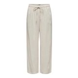 ONLY Kadın Pantolon ONLSIESTA MW PULL-UP LINEN BL PNT NOOS Kırık Beyaz L