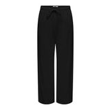 ONLY Kadın Pantolon ONLSIESTA MW PULL-UP LINEN BL PNT NOOS Siyah M