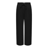 ONLY Kadın Pantolon ONLSIESTA MW PULL-UP LINEN BL PNT NOOS Siyah S