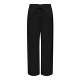 ONLY Kadın Pantolon ONLSIESTA MW PULL-UP LINEN BL PNT NOOS Siyah XS