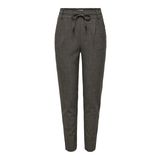 ONLY Kadın pantolonu ONLPOPTRASH-Dell orta bel normal kesim pantolon, Siyah, M / 32L