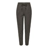 ONLY Kadın pantolonu ONLPOPTRASH-Dell orta bel normal kesim pantolon, Siyah, S / 32L