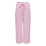ONLY Kadın pantolonu ONLSIESTA düz kesim keten pantolon, Pembe., M / 32L