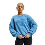 ONLY Kadın Regular Fit Sweatshirt, Paris 1961 Baskılı, Bisiklet Yaka, Mavi, S