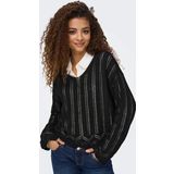 Only Kadın Regular Fit V Yaka Siyah Örme Kazak - 15339529