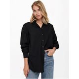 Only Kadın Relaxed Rahat Kalıp Casuall Günlük Kumaş Gömlek - 15227677 - Siyah