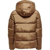 Only Kadın Şişme Ceket Jacket - 15233427 - XS - Kahverengi