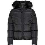 Only Kadın Siyah Şişme Mont Only Onlmonıca Midi Model Uzun Kol Düz Desenli 15205638