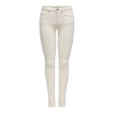 ONLY Kadın Skinny Fit Jeans, ekrü, M / 30L