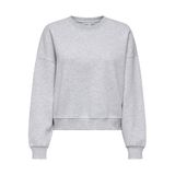 ONLY Kadın Sweatshirt ONLBEST Sweatshirt, Açık gri melanj, XL