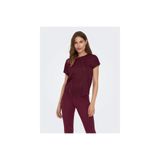ONLY Kadın T-shirt, Bordo, XS Beden
