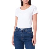 ONLY Kadın T-Shirt Onllive Love Life Basic Kadın Tişörtü, Beyaz, L