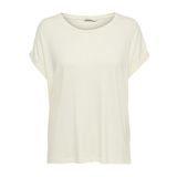 ONLY kadın T-Shirt Onlmoster S/S O-Yaka Üst Noos Jrs,Antik Beyaz,XS