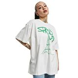 ONLY, Kadın, Tişört, ONLMONI OVERSIZE S/S CITY TOP BOX JRS, Cloud Dancer, M