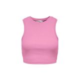 ONLY Kadın Tişört ONLVILMA S/L CROPPED TANK TOP JRS NOOS Begonya Pembesi S