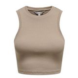 ONLY Kadın Tişört ONLVILMA S/L CROPPED TANK TOP JRS NOOS Kahve L