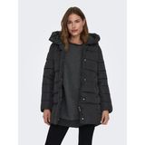 Only Kadın Uzun Kapüşonlu Şişme Mont - 15304782 - S - Black