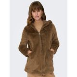 Only Kadın Uzun Kürk Ceket Mont 15304776 - XS - Kahverengi