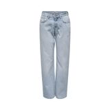ONLY Kadın Wide Leg Jean Pantolon, Light Blue Denim, S-30