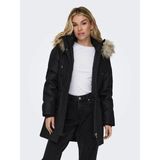 Only Kapüşonlu Siyah Kadın Parka 15304625 - XS