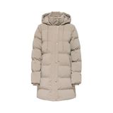 ONLY Kapüşonlu Uzun Şişme Mont, M, Kapüşonlu Uzun Şişme Mont, Taş, Kadın