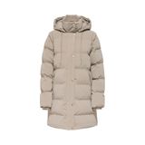 ONLY Kapüşonlu Uzun Şişme Mont, XL, Kapüşonlu Uzun Şişme Mont, Taş, Kadın