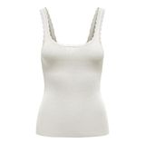 ONLY Kirli Beyaz Kadın Triko Üst ONLGEMMA SL U-NECK KNT, S