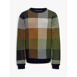 Only Kobsage L/S Check Crew Neck Knt Kız Çocuk Çok Renkli Kazak - 15299062