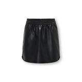 Only Kogblake Faux Lea Pull-Up Skırt Pnt Kız Çocuk Siyah Etek - 15304047