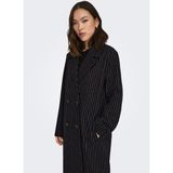 ONLY Koyu Siyah Kadın Kaban ONLJOSIE PIN STRIPE WOOL COAT CC OT