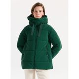 ONLY Koyu Yeşil Puffer Mont, M, 5003296161, Koyu Yeşil, Kadın